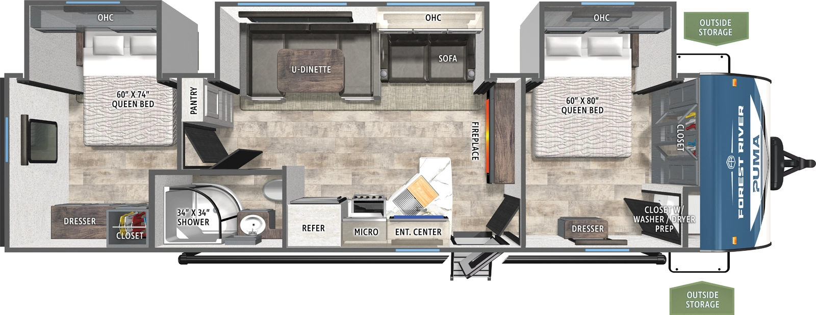 Puma 32RBFQ2 Floorplan